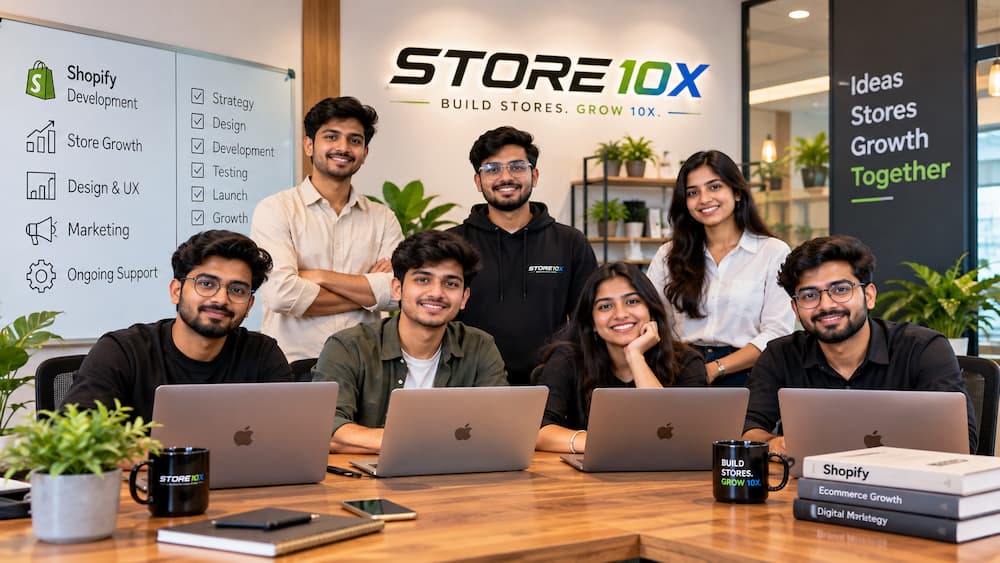 The Store10x team at work in the Jaipur office